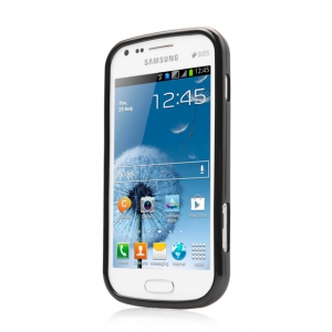 Силиконовый чехол CAPDASE Soft Jacket Xpose для Samsung Galaxy S Duos S7562 - черный