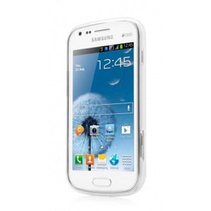 Силиконовый чехол CAPDASE Soft Jacket Xpose для Samsung Galaxy S Duos S7562 - белый