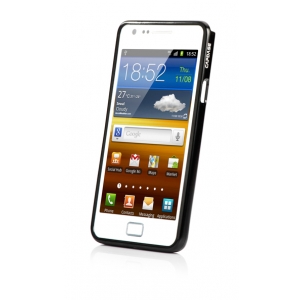 Металлический бампер Capdase Alumor Bumper для Samsung I9100 Galaxy S II / Galaxy S2 Plus GT-I9105 - чёрный