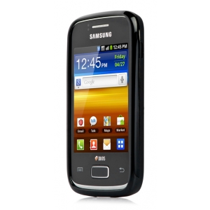 Силиконовый чехол Capdase Soft Jacket для Samsung Galaxy Y Duos S6102 - чёрный