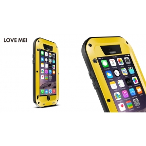 Противоударный, влагозащищенный чехол LOVE MEI POWERFUL для Apple iPhone 6/6S (4.7") - желтый