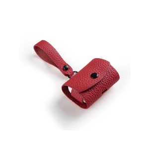 Кожаный чехол Melkco Origin Series для наушников Apple AirPods Pro 1/2 - красный