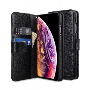 Кожаный чехол книжка Melkco для Apple iPhone 12 mini (5.4") - Wallet Book Type, черный
