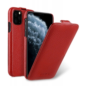 Кожаный чехол флип Melkco для Apple iPhone 11 Pro Max - Jacka Type - красный