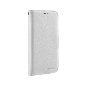 Кожаный чехол книжка Melkco для iPhone 12/12 Pro (6.1") - Wallet Book Type - белый