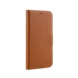 Кожаный чехол книжка Melkco для Apple iPhone 12 mini (5.4") - Wallet Book Type, оранжевый