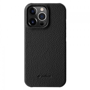 Кожаный чехол накладка Melkco для Apple iPhone 13 Pro (6.1") - Snap Cover, черный