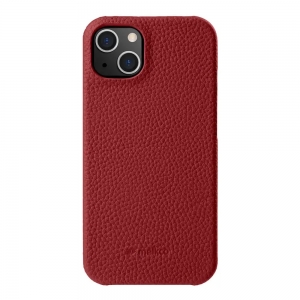Кожаный чехол накладка Melkco для Apple iPhone 14 Plus (6.7") - Snap Cover, красный