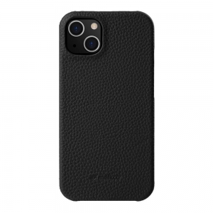 Кожаный чехол накладка Melkco для Apple iPhone 14 Plus (6.7") - Snap Cover, черный
