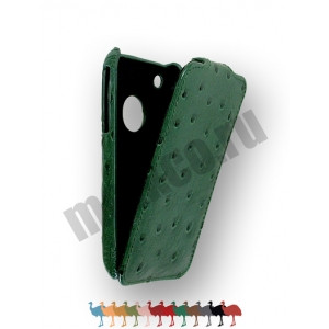   	 	 	 Кожаный чехол, страусиная кожа Melkco для Apple iPhone 3GS/3G - Jacka Type - зелёный