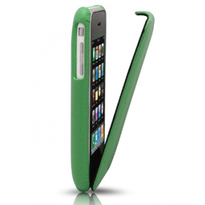 Кожаный чехол Melkco для Apple iPhone 3GS/3G - Jacka Type - зеленый