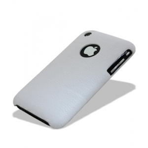 Кожаный чехол накладка Melkco для Apple iPhone 3GS/3G - Snap Cover - белый