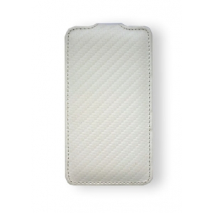 Чехол Melkco для Apple iPhone 4/4S - Jacka Type (Carbon Fiber Pattern) - белый