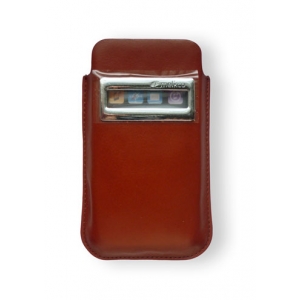 Кожаный чехол Melkco для Apple iPhone 4/4S - iCaller Pouch Type - коричневый
