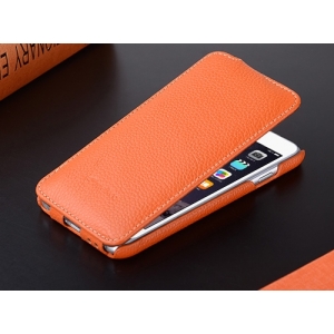 Кожаный чехол Melkco для Apple iPhone 6/6S (4.7") - Jacka Type - оранжевый