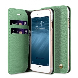 Чехол книжка Melkco для iPhone 7/8 (4.7") - Fashion Cocktail Series - светло-зеленый