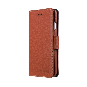 Кожаный чехол книжка Melkco для iPhone 7/8/SE 2020 - Wallet Book Type - коричневый