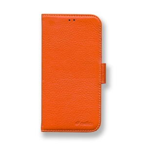 Кожаный чехол книжка Melkco для Apple iPhone Xr - Wallet Book Type - оранжевый