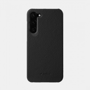 Кожаный чехол накладка Melkco Snap Cover для Samsung Galaxy S23, черный