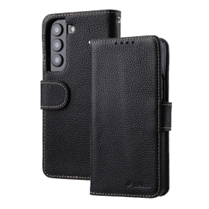 Кожаный чехол книжка Melkco Wallet Book Type для Samsung Galaxy S23, черный