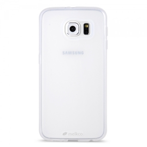 Силиконовый чехол Melkco Poly Jacket TPU case для Samsung Galaxy S6 - прозрачный матовый