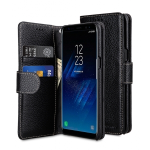 Кожаный чехол Melkco для Samsung Galaxy S8 - Wallet Book Type - черный