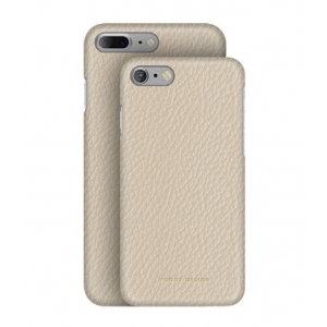 Кожаный чехол Moodz для iPhone 8/7 Floater leather Hard Eggshel - белый