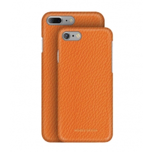 Кожаный чехол Moodz для iPhone 8/7 Floater leather Hard Agrumi - оранжевый