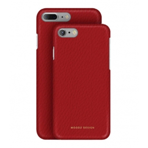 Кожаный чехол Moodz для iPhone 8 Plus/7 Plus Floater leather Hard Rossa - красный