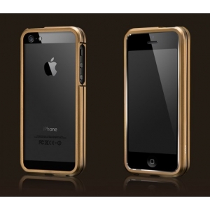 Металлический бампер More Armor Metal Hybrid Ring для Apple iPhone 5/5S / iPhone SE - золотистый