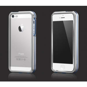 Металлический бампер More Armor Metal Hybrid Ring для Apple iPhone 5/5S / iPhone SE - серебристый