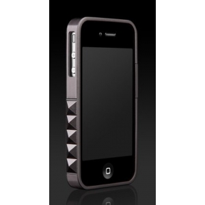 Бампер More Glam Rocka Metal Jelly Ring для iPhone 4 / 4S - титановый