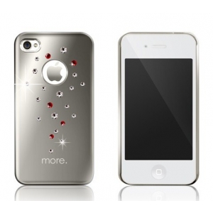 Панель More Noel Collection (Lumina Series) для iPhone 4/4S украшенная кристаллами от SWAROVSKI® - серебристая