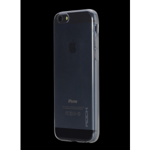 Силиконовый чехол Rock Slim Jacket для Apple iPhone 6/6S Plus (5.5") - прозрачный черный