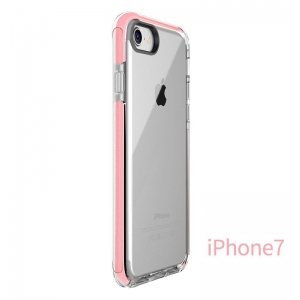Силиконовый противоударный TPU-TPE чехол Rock Guard Series для Apple iPhone 8/7 - прозрачный розовый