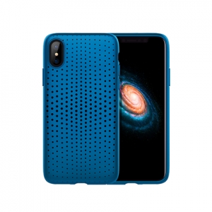 Чехол-накладка TPU Rock Dot Series для Apple iPhone X/XS, синий