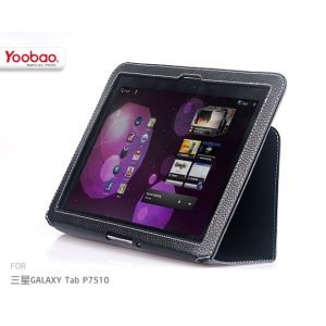 Кожаный чехол Yoobao Leather Case EBK для Samsung Galaxy Tab 10.1" P7500 / P7510 - чёрный