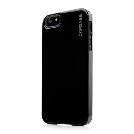 Силиконовый чехол с пластиковым покрытием CAPDASE Polimor Jacket для Apple iPhone 5/5S / iPhone SE - чёрный