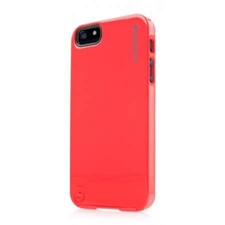 Силиконовый чехол с пластиковым покрытием CAPDASE Polimor Jacket для Apple iPhone 5/5S / iPhone SE - красный