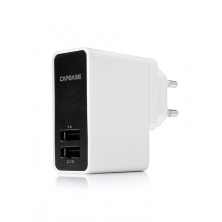 Сетевое з/у с 2-мя USB выходами для iPod, iPhone, iPad и др. - CAPDASE Dual USB Power Adapter Ampo R2