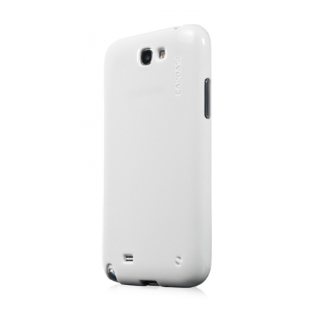 Силиконовый чехол с блёстками CAPDASE SJ SPARKO для Samsung Galaxy Note 2 GT-N7100 - белый