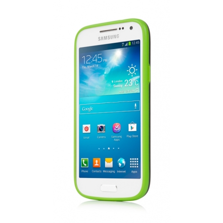 Силиконовый чехол CAPDASE Soft Jacket Vika для Samsung Galaxy S4 Mini GT-I9190 - черно-зеленый Силиконовый чехол CAPDASE Soft Jacket Vika для Samsung Galaxy S4 Mini GT-I9190 - черно-зеленый