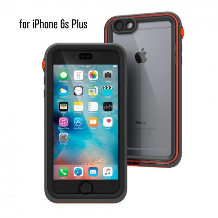 Водонепроницаемый противоударный чехол Catalyst для iPhone 6/6S Plus (5.5") серо-оранжевый