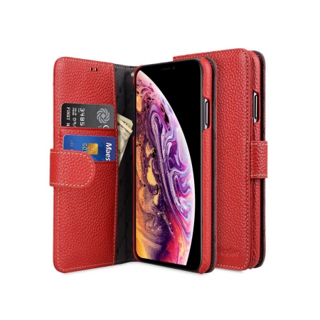 Кожаный чехол книжка Melkco для Apple iPhone 11 - Wallet Book Type - красный