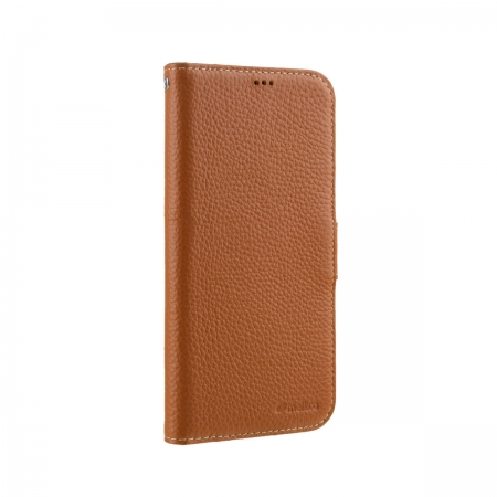 Кожаный чехол книжка Melkco для iPhone 12/12 Pro (6.1") - Wallet Book Type - коричневый