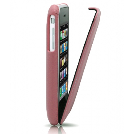 Кожаный чехол Melkco для Apple iPhone 3GS/3G - Jacka Type - розовый