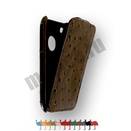   	 	 	 Кожаный чехол, страусиная кожа Melkco для Apple iPhone 3GS/3G - Jacka Type - коричневый