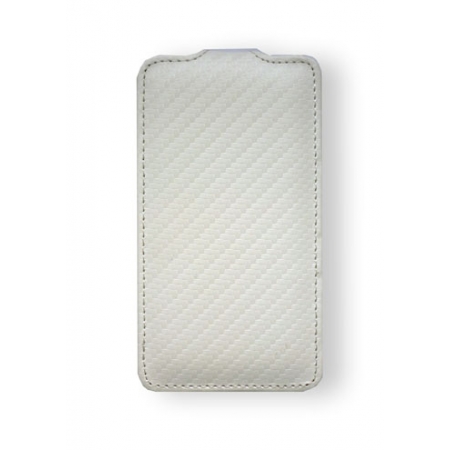 Чехол Melkco для Apple iPhone 4/4S - Jacka Type (Carbon Fiber Pattern) - белый