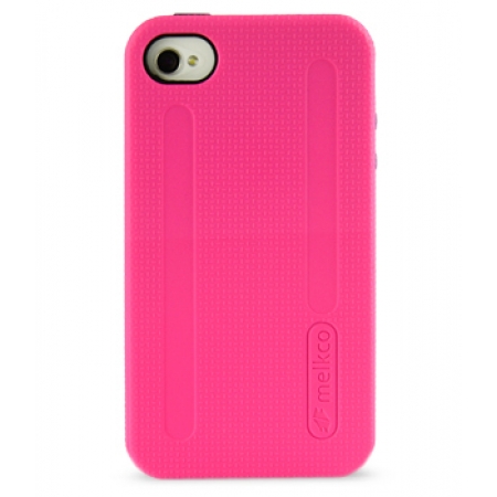 Двухслойный противоударный чехол Melkco Kubalt Double Layer Case для Apple iPhone 4/4S - розово-черный