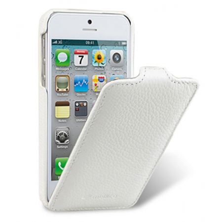 Кожаный чехол Melkco для Apple iPhone 5/5S / iPhone SE - Jacka Type - белый